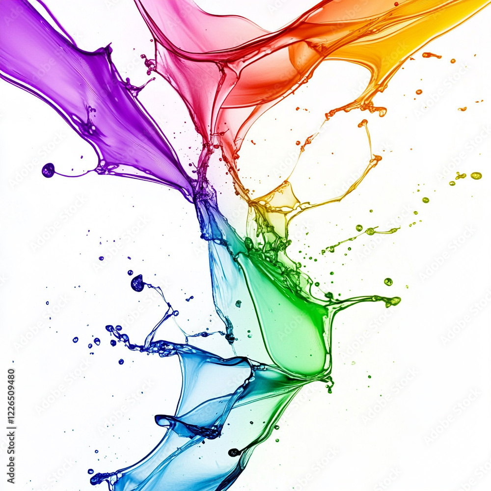 custom made wallpaper toronto digitalColourfull paint splash background HD 8K wallpaper Stock Photographic Image