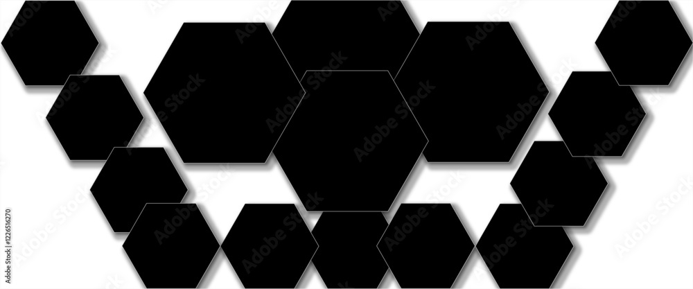 Modern hexagonal abstract metal background with balak light lines effect. Modern simple hexagon dark metal design. Modern hexagonal abstract metal background with balak light lines effect. Modern simple hexagon dark metal design.
