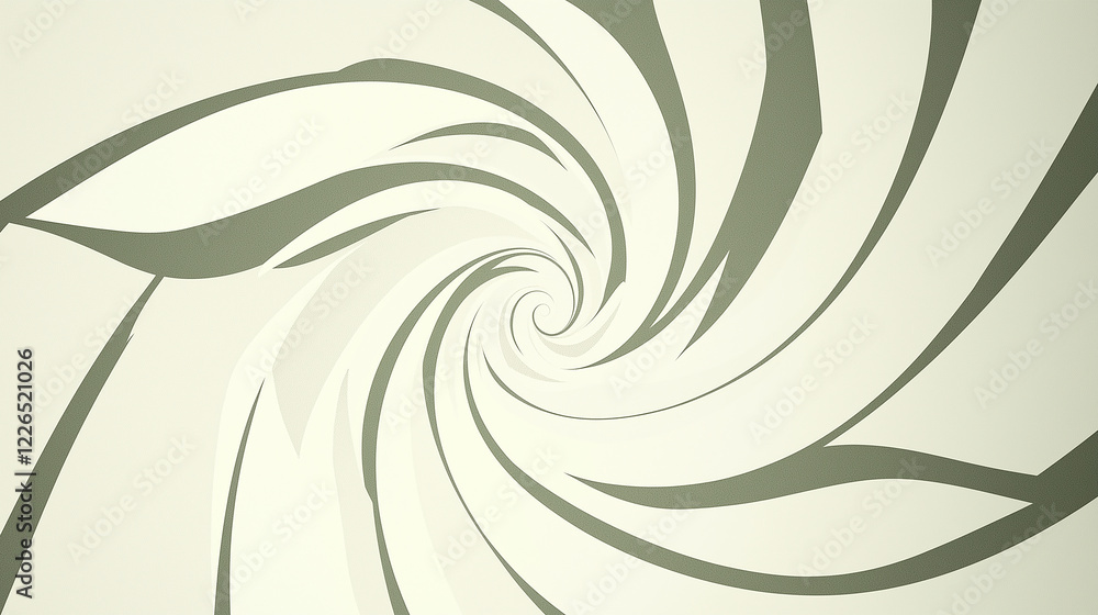 Fototapeta premium Abstract Spiral Design on Light Background