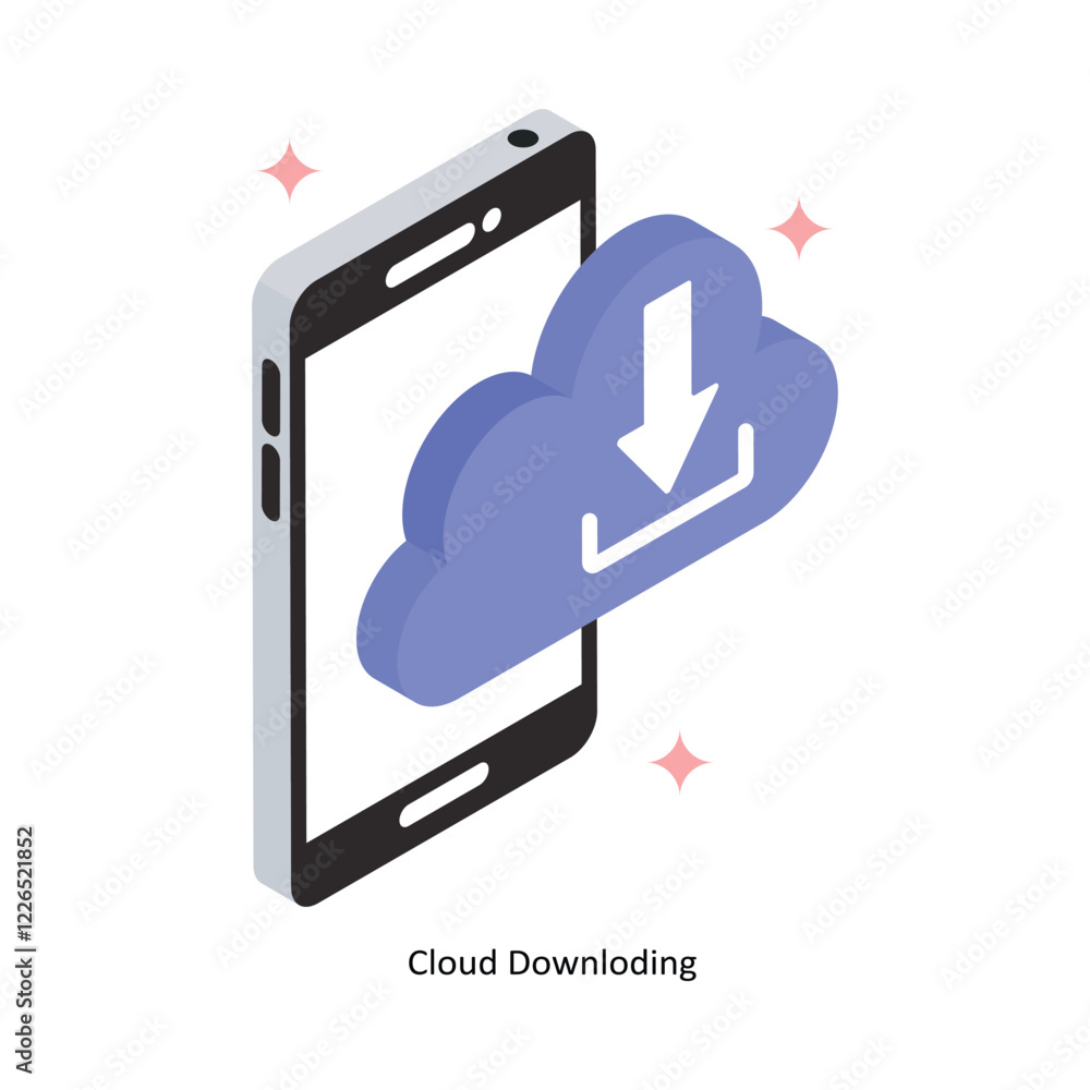 Cloud Downloading Vector Filled Icon Style. Eps 10 File Cloud Downloading Vector Filled Icon Style. Eps 10 File