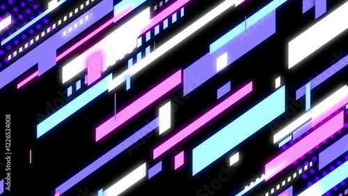 ポップなストライプの背景動画
