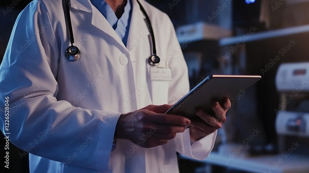 Doctor Using Tablet for Healthcare
