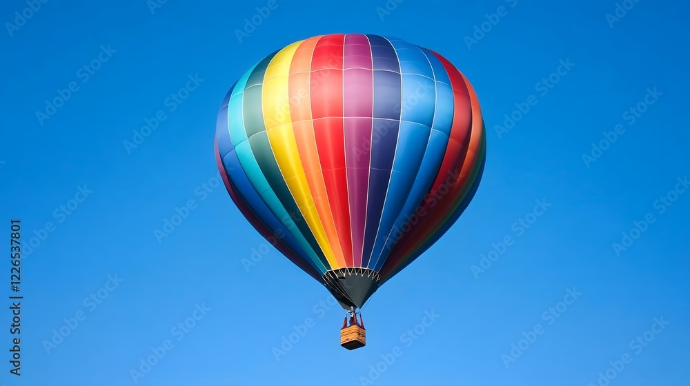 Naklejka premium Colorful aerial balloon celebration