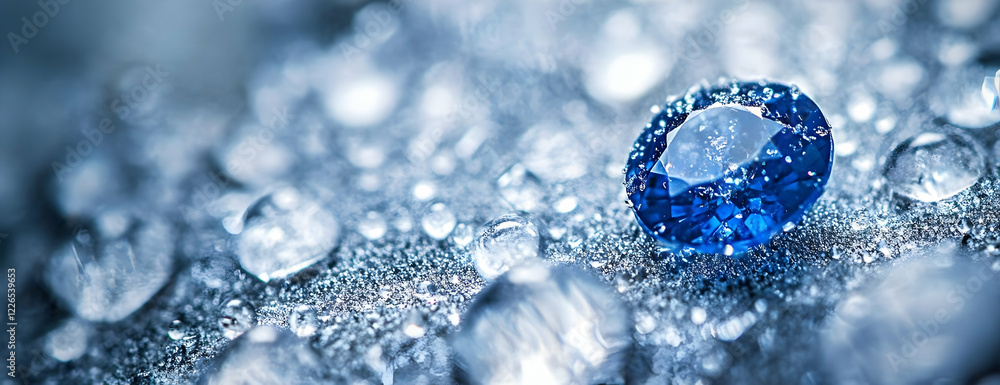 Blue Sapphire Dewdrop Macro Ad Blue Sapphire Dewdrop Macro Ad
