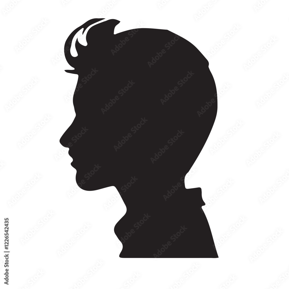silhouette of a man with a smile, silhouette of a woman, silhouette of a man silhouette of a man with a smile, silhouette of a woman, silhouette of a man