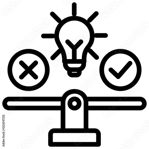Feasibility Outline Icon
