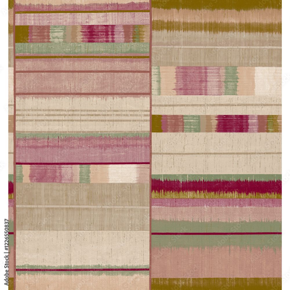 THE SET OF FABRIC DESIGN WITH MULTI COLOUR