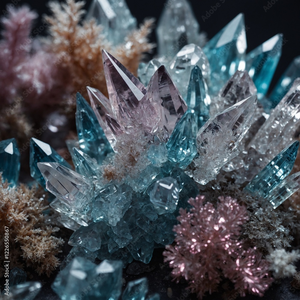 Obraz premium crystals and tiny sparkling flecks.