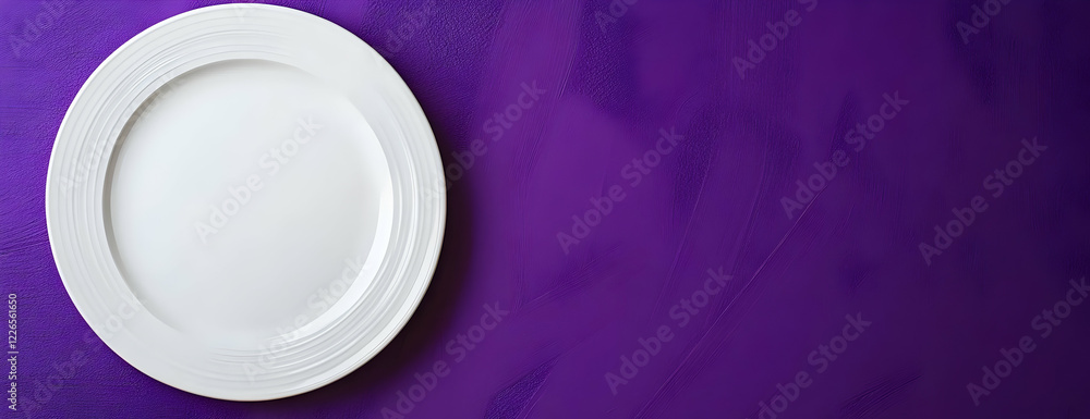 White plate purple background food menu (1) White plate purple background food menu (1)