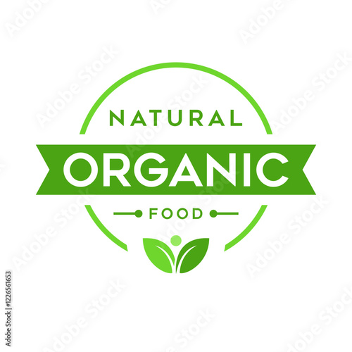 Organic Product Lables Vector