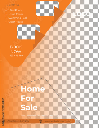 Real estate house property flyer poster template

