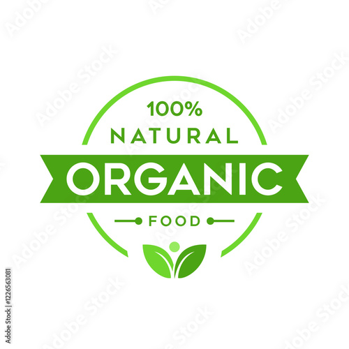 Organic Product Lables Vector