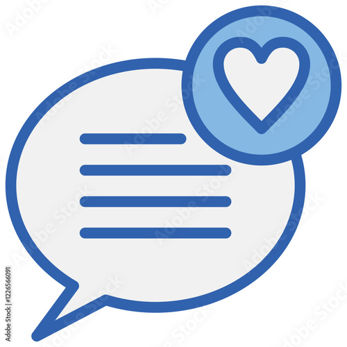 Feedback Blue White Icon