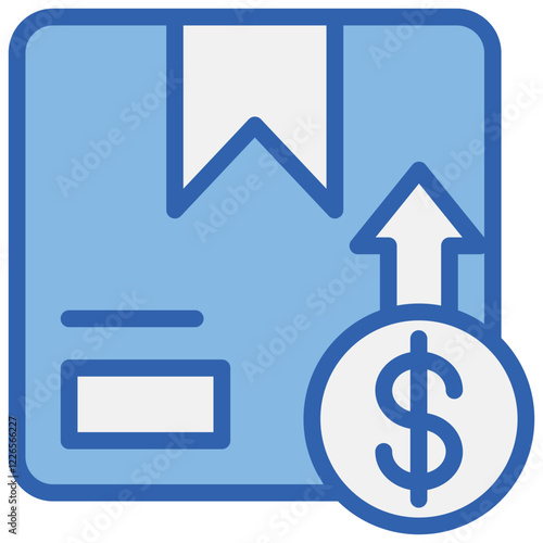 Marketability Blue White Icon