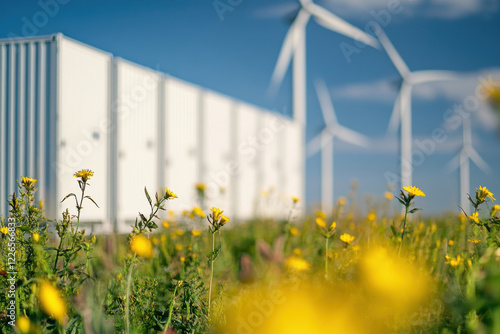 Modern energy storage containers designed for large-scale wind farms photo