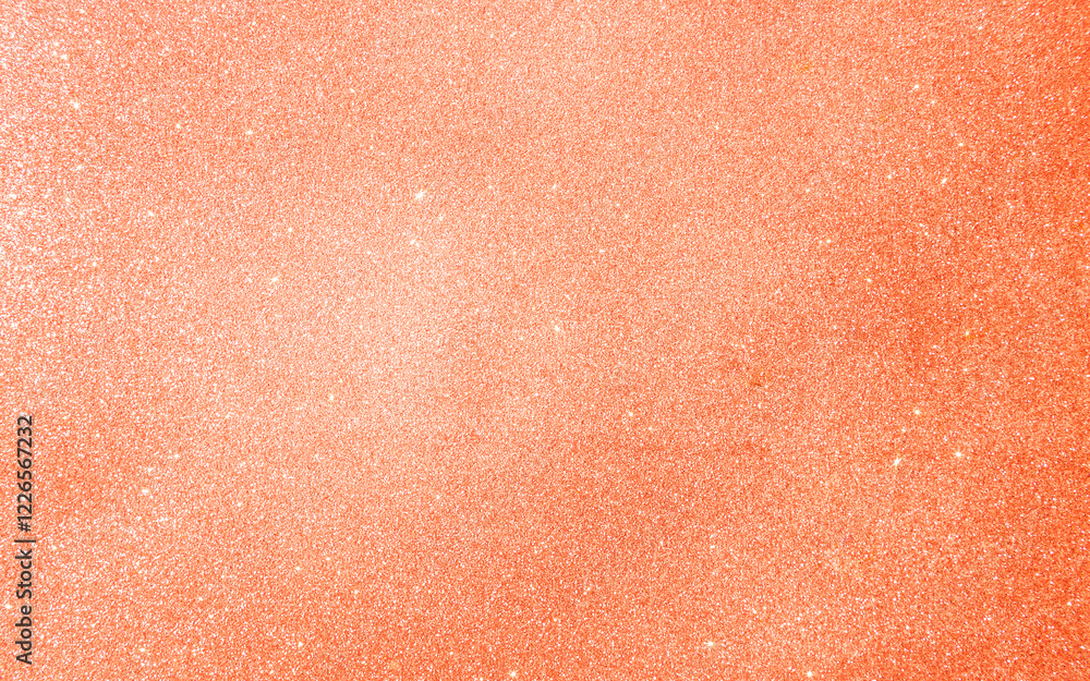 Fototapeta premium Abstract blank orange glitter texture background, shiny orange glitter background