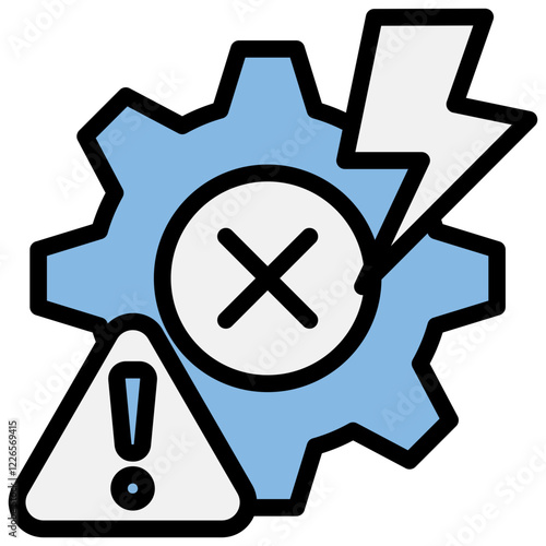 Disruption Blue Black Icon