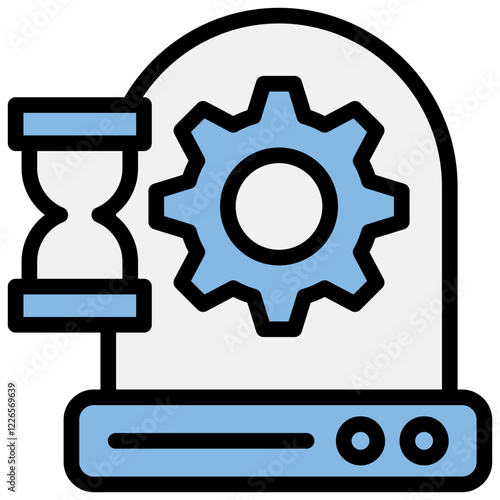 Incubation Blue Black Icon
