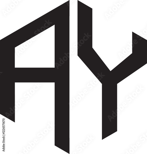 Free Download AY polygon logo design, - GFXLoad