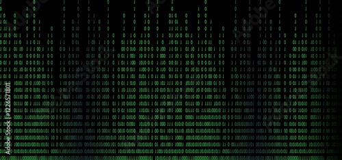 green abstract background like matrix and computer code photo