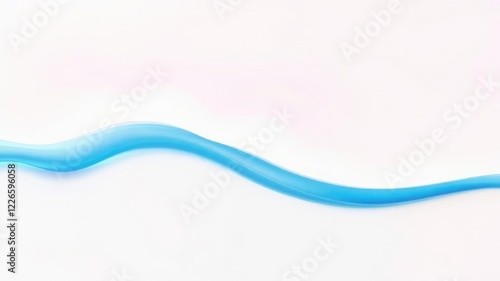 Gradient of blue liquid with light pink undertones gently flowing down a white surface creating a mesmerizing effect, abstract background, gradient photo