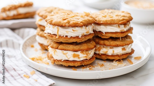 Wallpaper Mural Delicious homemade ice cream sandwiches with cookies and sprinkles Torontodigital.ca