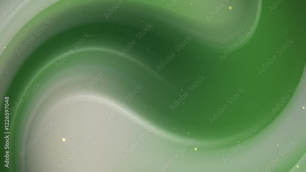 Green and grey gradient background, with subtle star-like specks ...