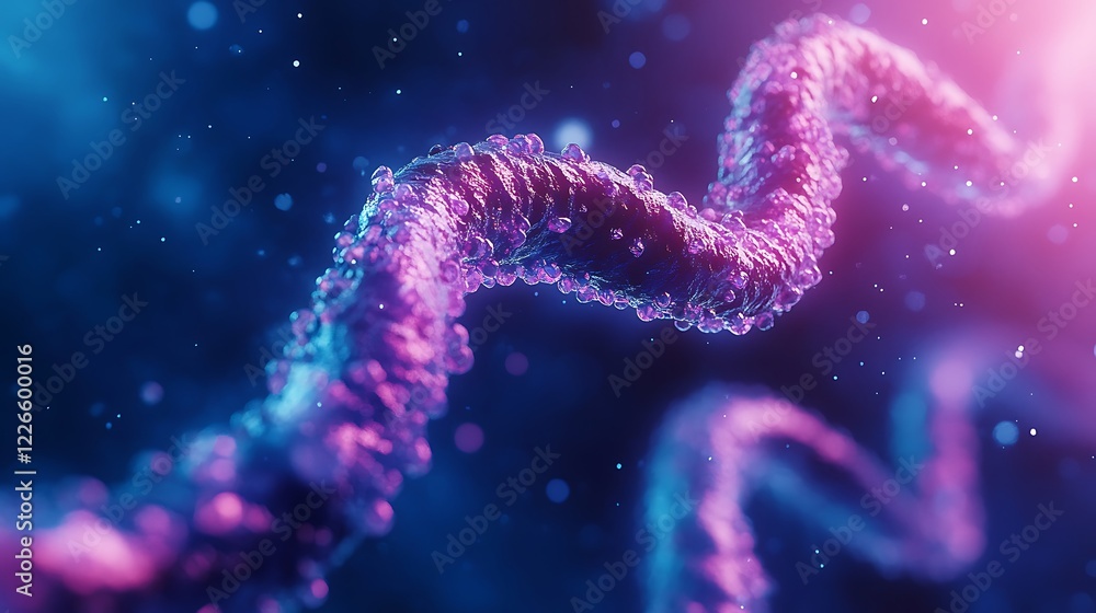 Abstract DNA Strands in Vibrant Colors Abstract DNA Strands in Vibrant Colors