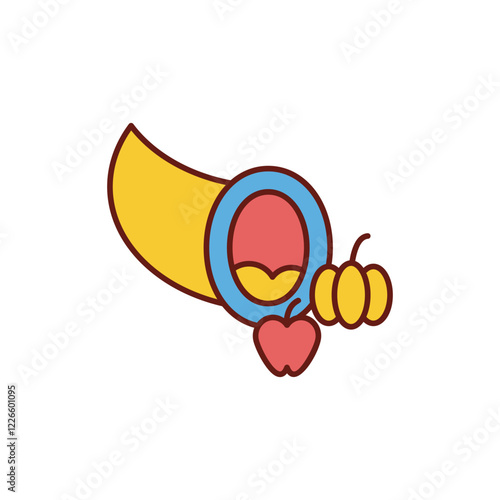 Cornucopia icon design