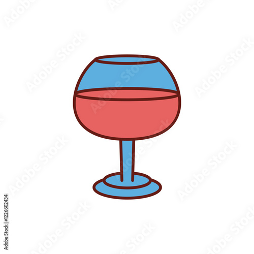 Wine glass icon design