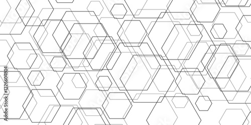 Abstract background with hexagons pettern. Abstract hexagon polygonal pattern background vector.overlapping hexagon pattern abstract futuristic background design. data concept,poster, flyer, wallpaper