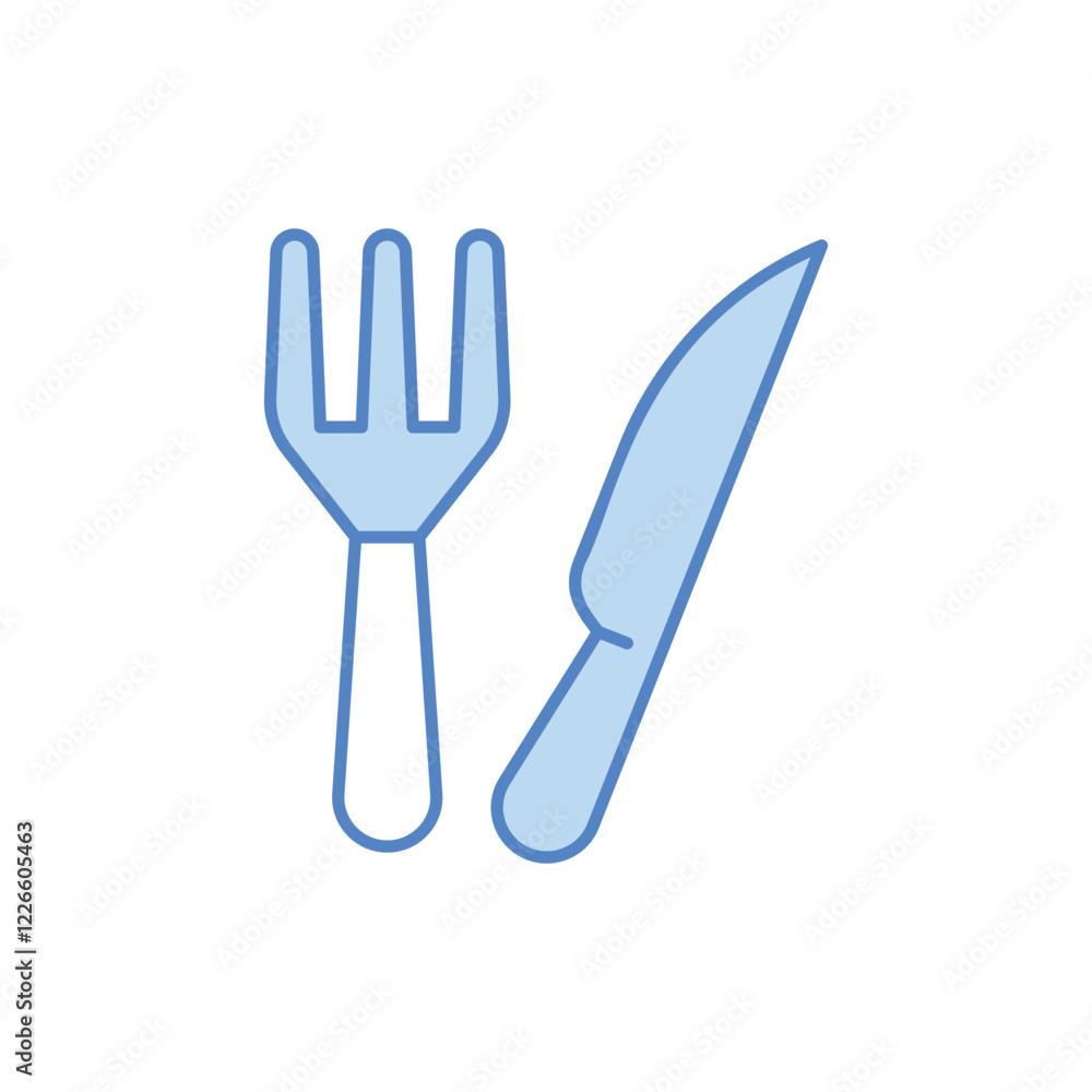 Fork and knife icon design Fork and knife icon design