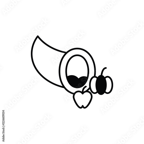 Cornucopia icon design