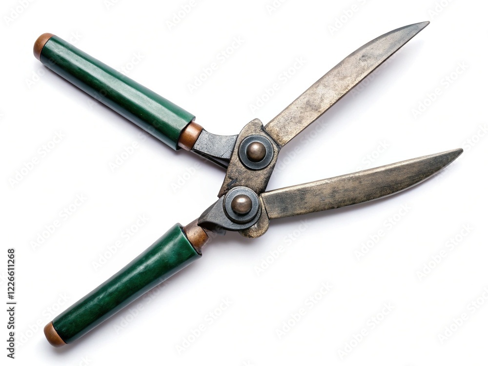 Sharp Garden Shears Isolated on White Background - Professional Stock Photo Sharp Garden Shears Isolated on White Background - Professional Stock Photo
