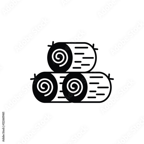 Hay Bale icon design