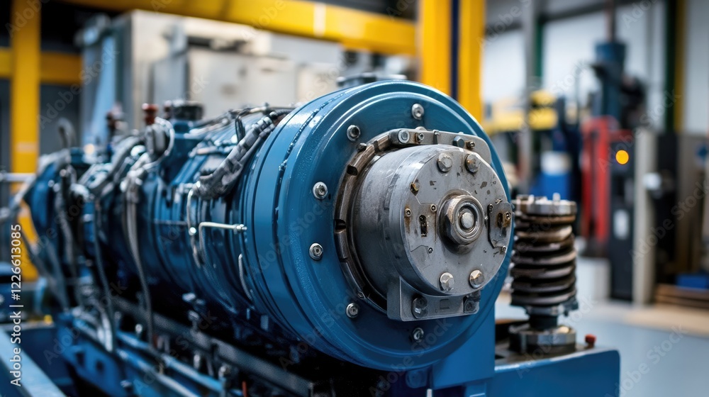 Close-up of a generator control panel in a factory environment, showcasing advanced monitoring systems. Close-up of a generator control panel in a factory environment, showcasing advanced monitoring systems.