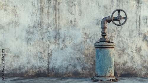 Wallpaper Mural Compact home water pump with a durable casing, set against a clean and minimalistic background. Torontodigital.ca