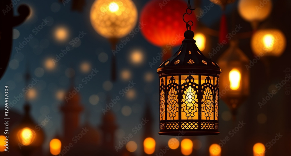 Fototapeta premium lantern in the night