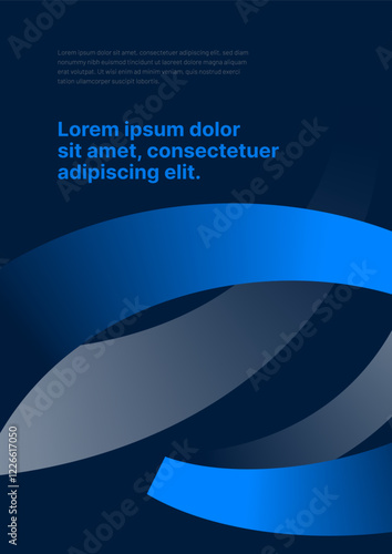 Layout for sports event, companies or business. Background design with abstract fly ribbon. For poster, flyer, banner or brochure.