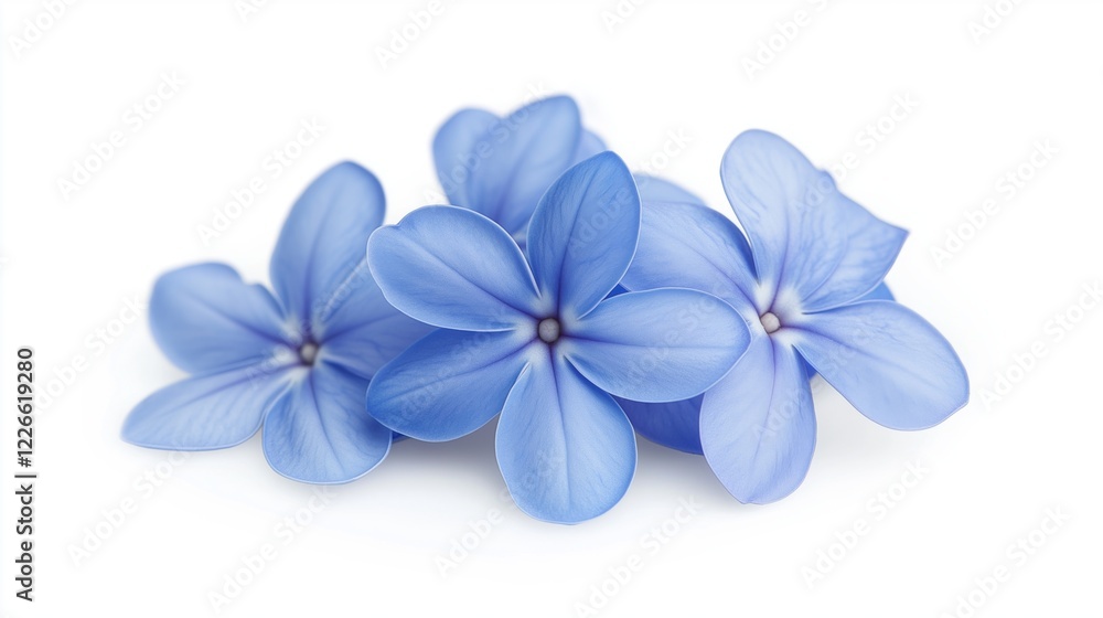 Surreal Blue Flowers in Minimalist Composition, Evoking Tranquility and Natural Elegance Surreal Blue Flowers in Minimalist Composition, Evoking Tranquility and Natural Elegance