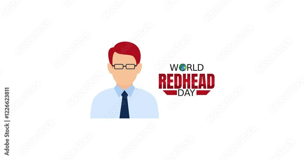 world redhead day motion video, ideal for world redhead day celebration world redhead day motion video, ideal for world redhead day celebration