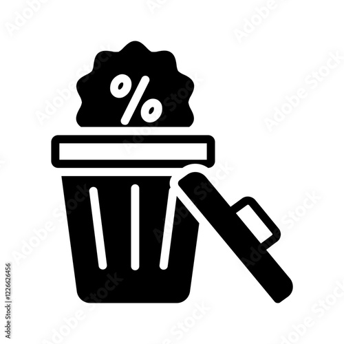 Vector black icon for Valueless