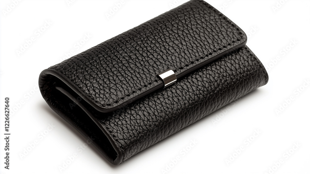 Black Leather Wallet isolated on white background
Black Leather Wallet isolated on white background
