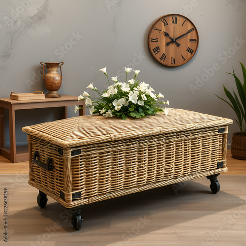 a willow casket - contemporary style photo