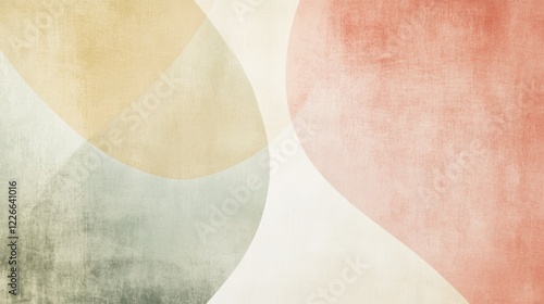 Fototapeta Naklejka Na Ścianę i Meble -  Detailed shot of a minimalist abstract background with soft, muted colors and gentle gradients, evoking a sense of calm and simplicity.