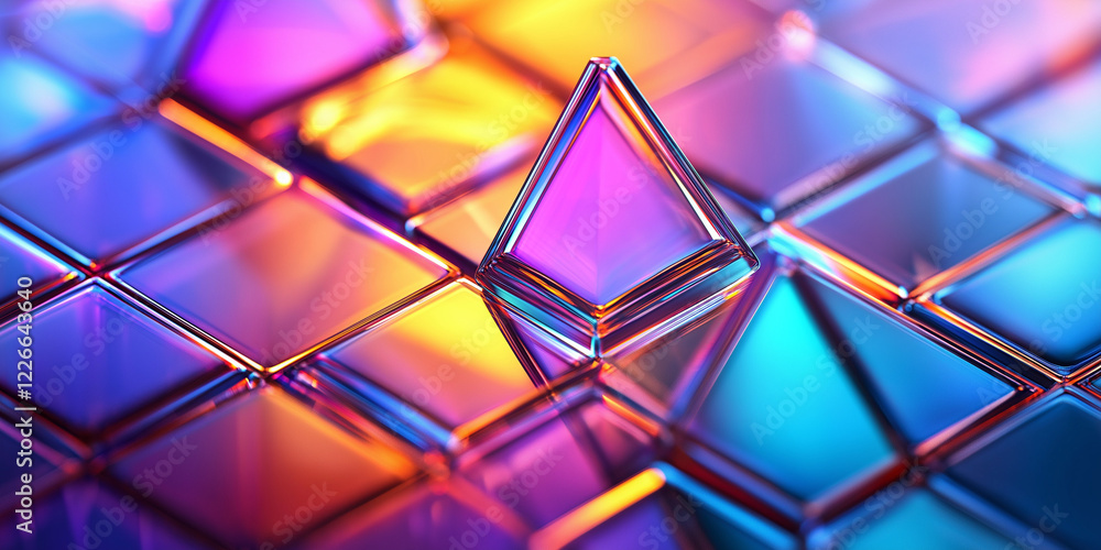 abstract shapes in holographic iridescent colors.iridescent neon background fluid liquid glass geometry in motion 3d render. abstract shapes in holographic iridescent colors.iridescent neon background fluid liquid glass geometry in motion 3d render.