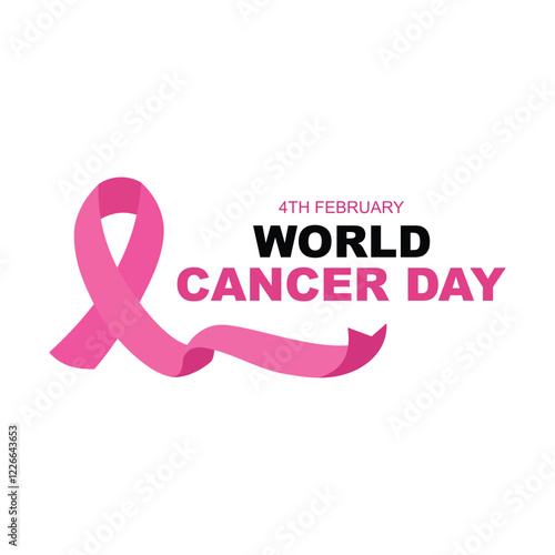 world cancer day ribbonn icon