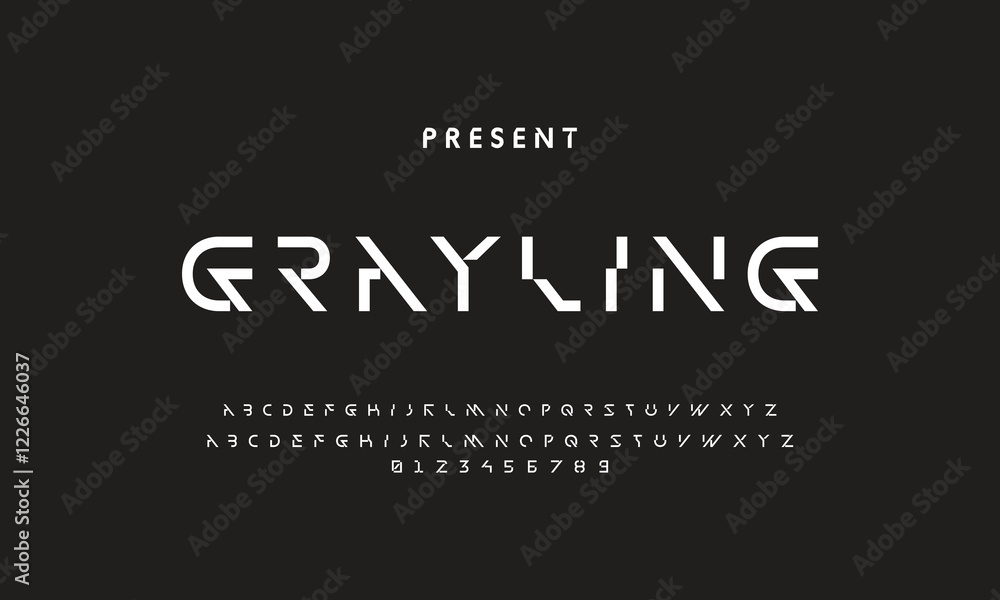 Obraz premium Future font creative modern alphabet fonts. Typography bold regular. vector illustrator
