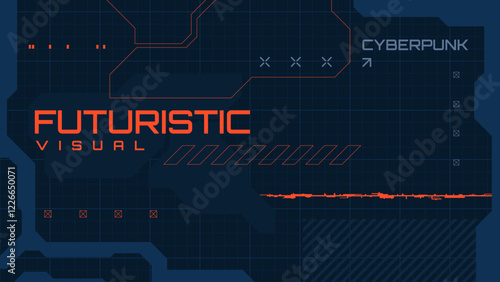 abstract background with  futuristic and cyberpunk style design