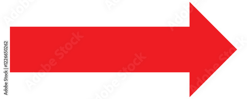 Horizontal long straight arrow with two left and right pointers. Black width symbol isolated on white background. Vector graphic illustration in eps 10